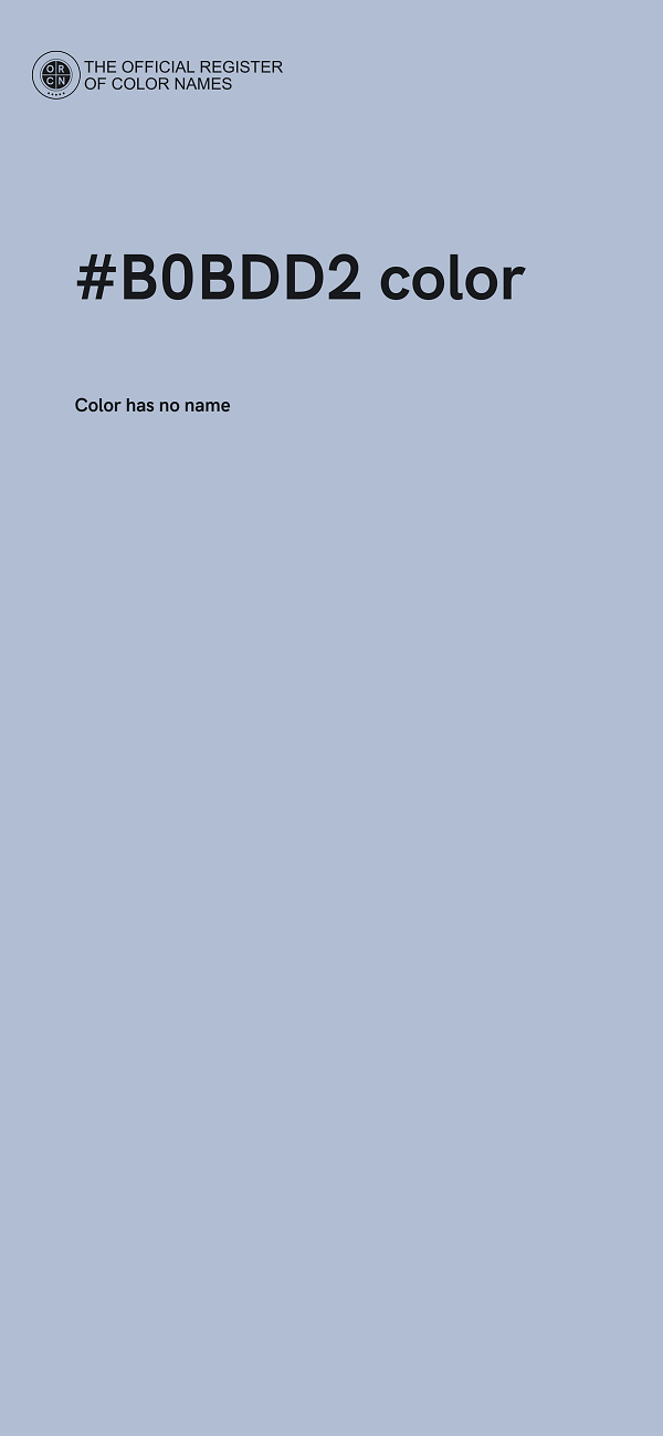 #B0BDD2 color image