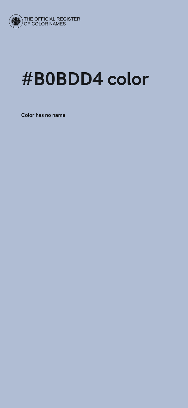 #B0BDD4 color image