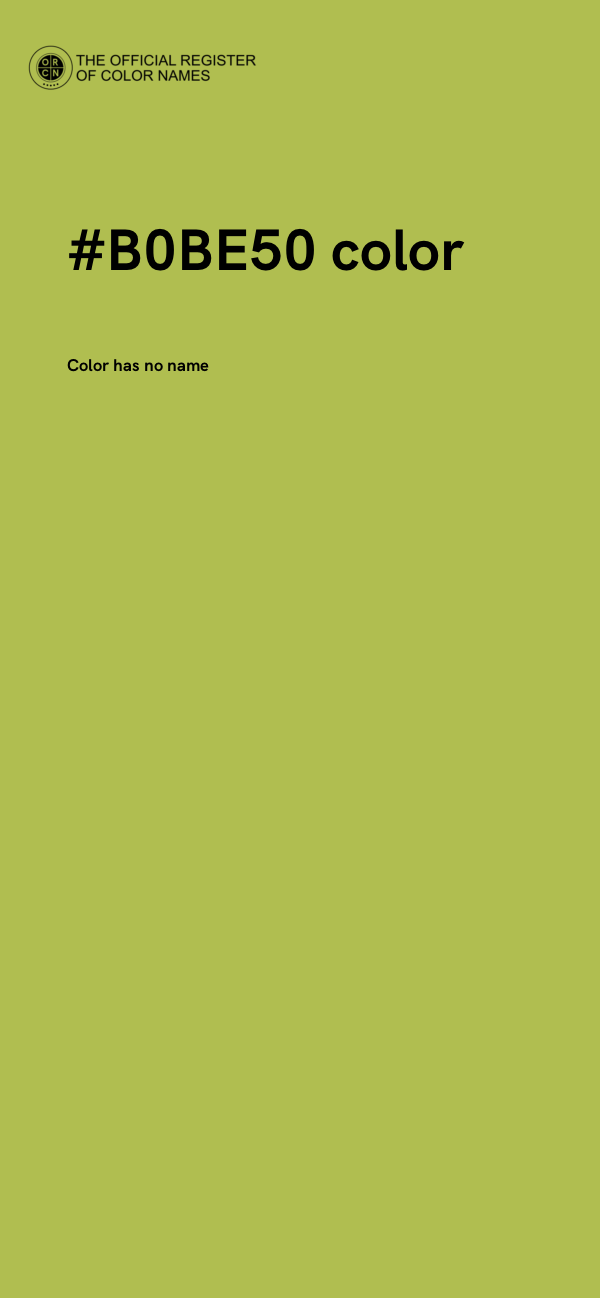 #B0BE50 color image
