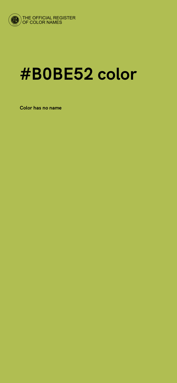 #B0BE52 color image