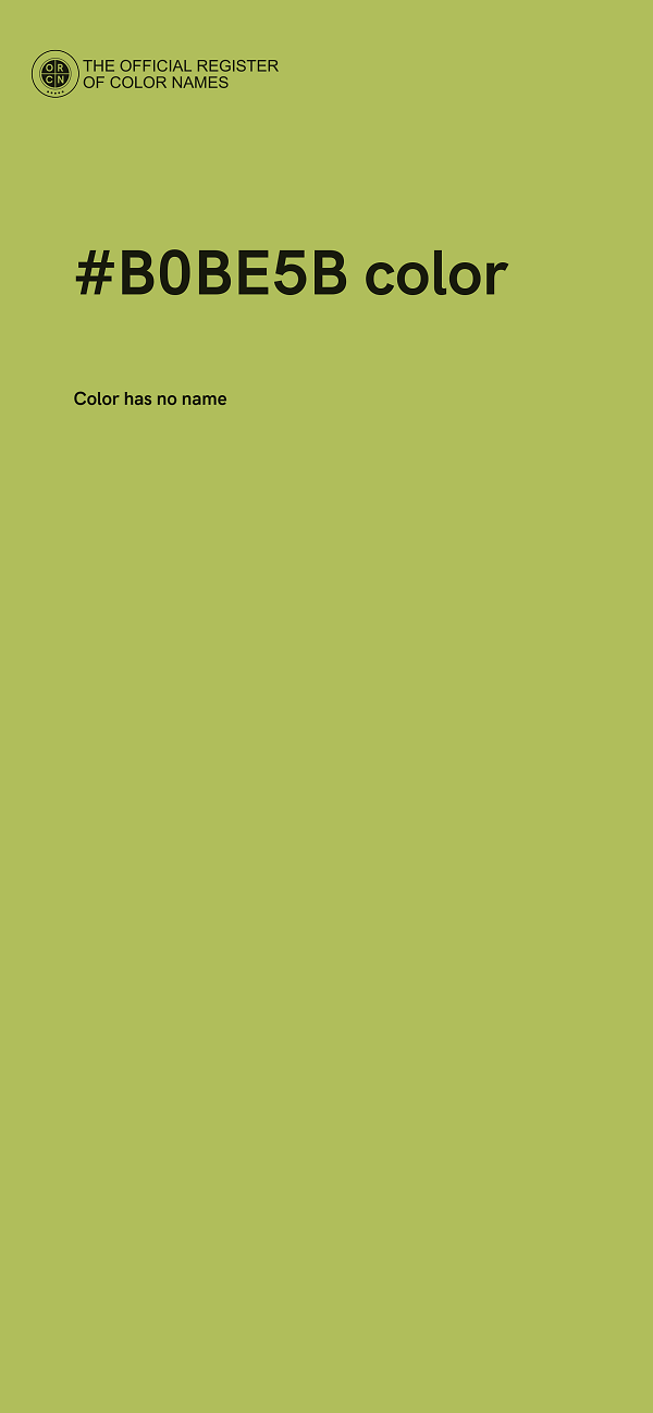 #B0BE5B color image