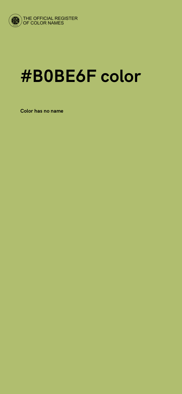 #B0BE6F color image