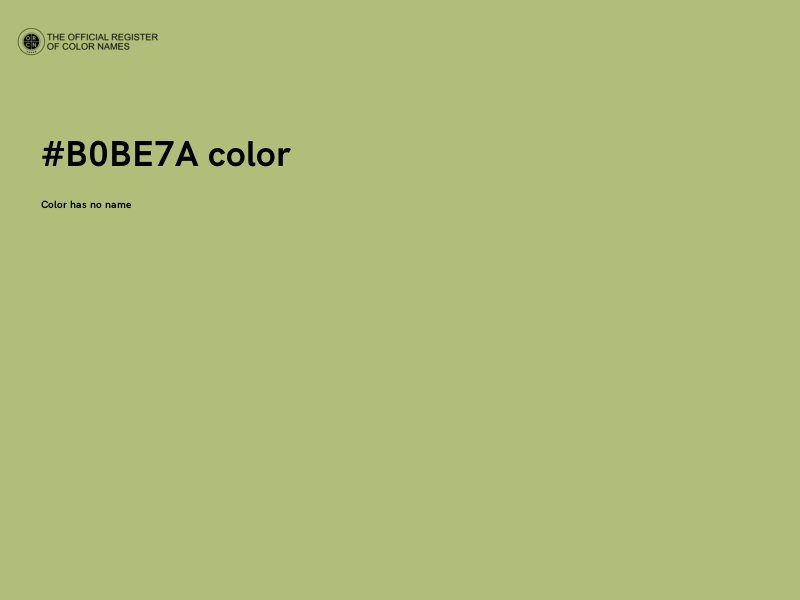 #B0BE7A color image