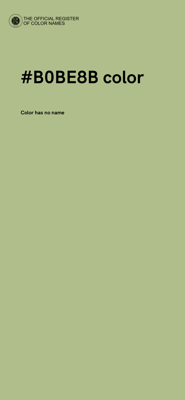 #B0BE8B color image