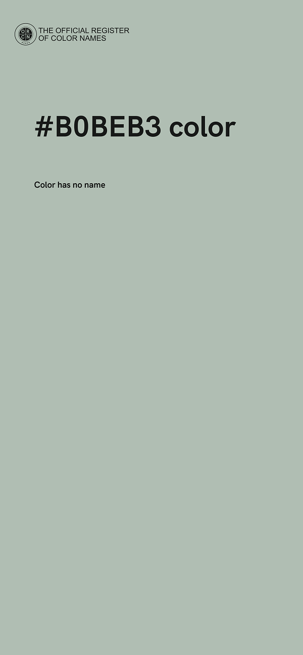 #B0BEB3 color image