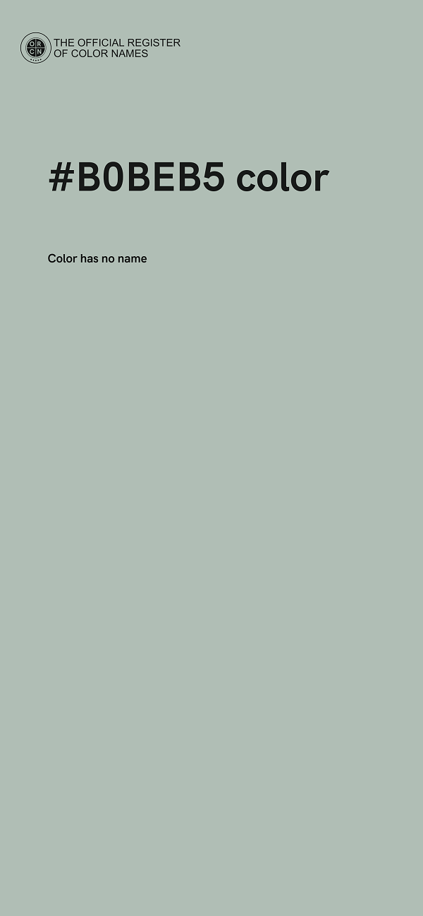 #B0BEB5 color image