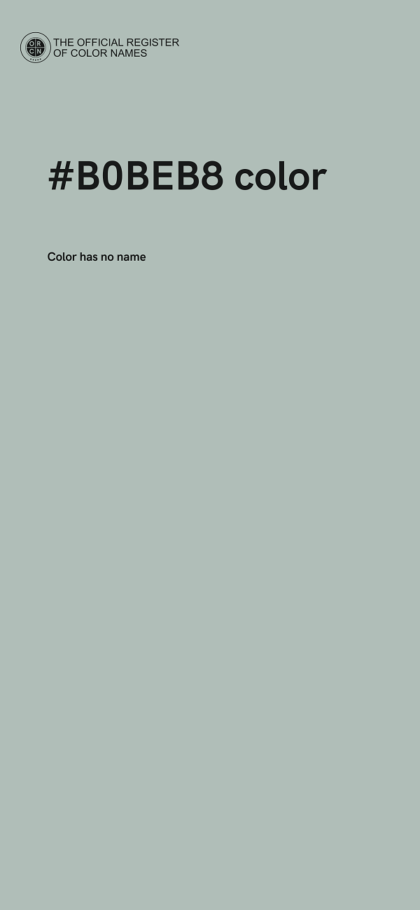 #B0BEB8 color image