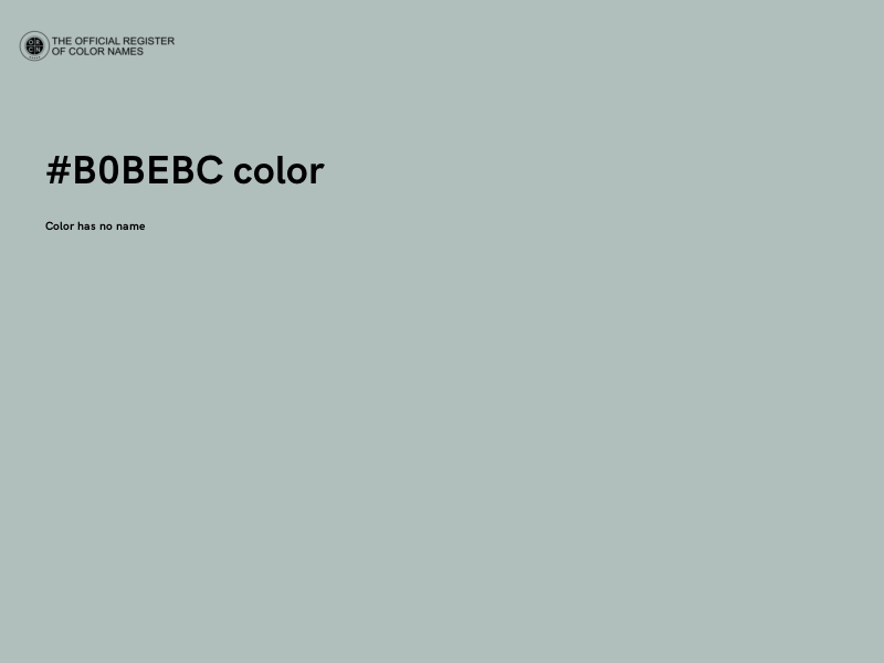 #B0BEBC color image