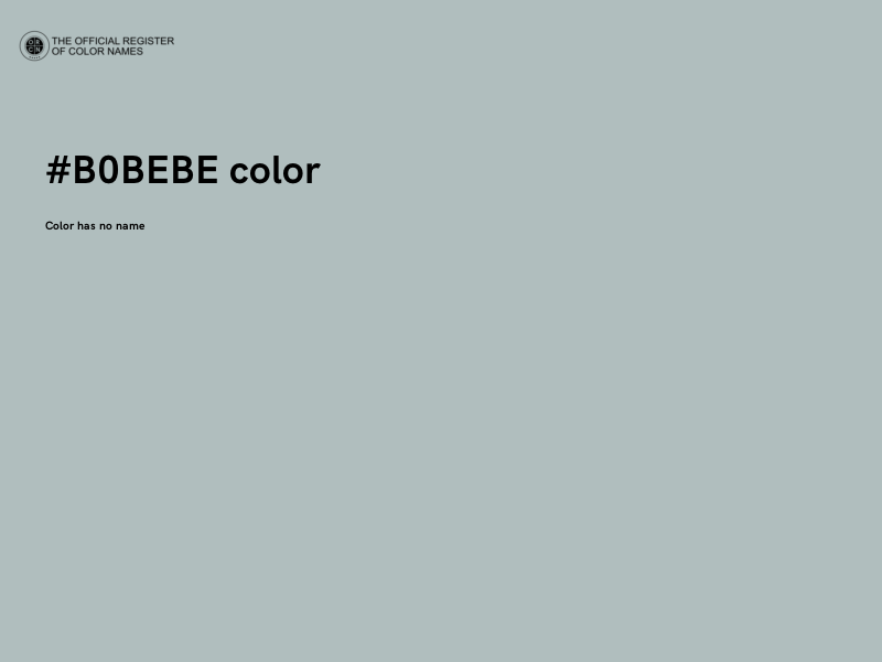#B0BEBE color image