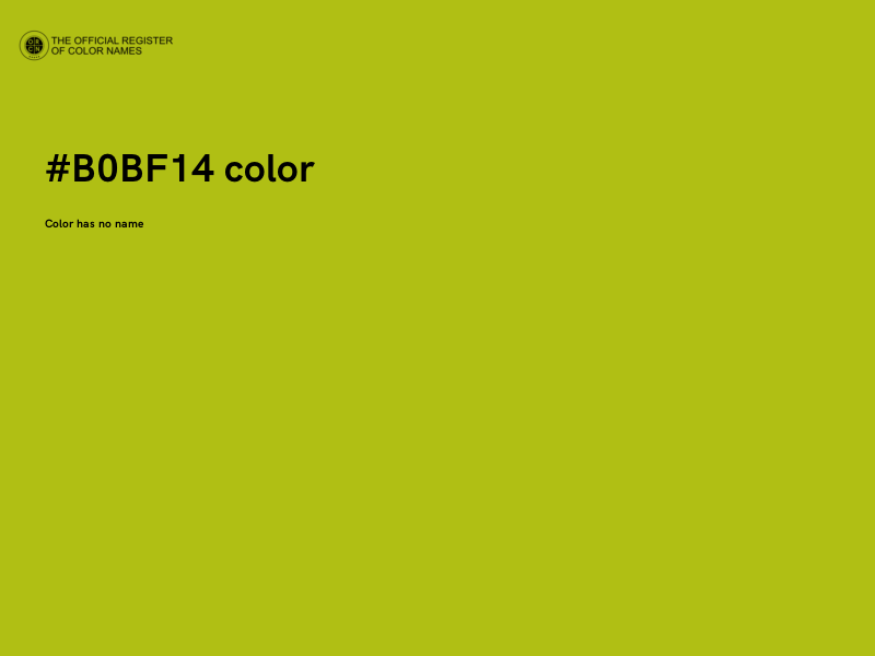#B0BF14 color image