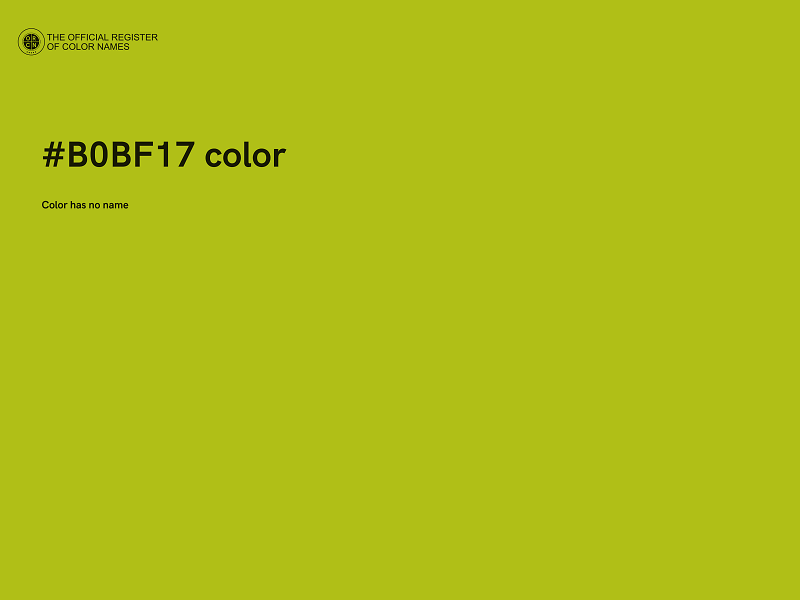 #B0BF17 color image