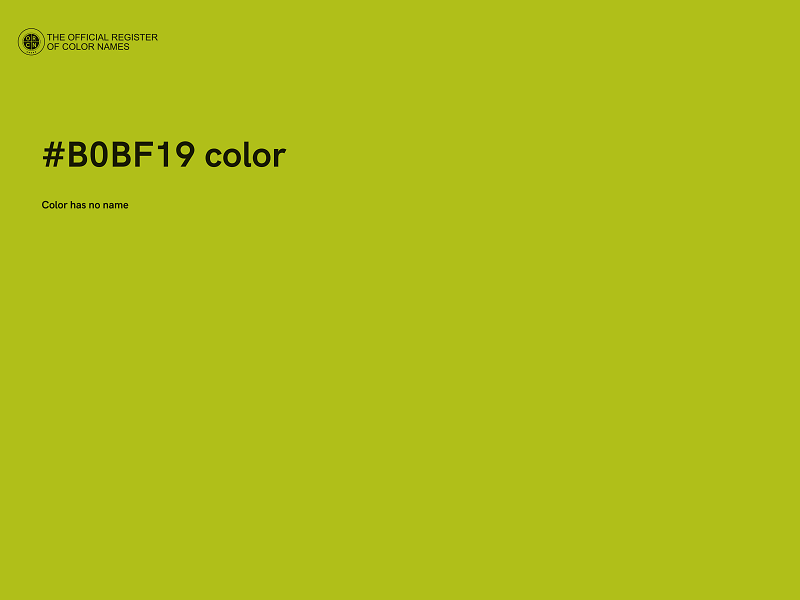 #B0BF19 color image