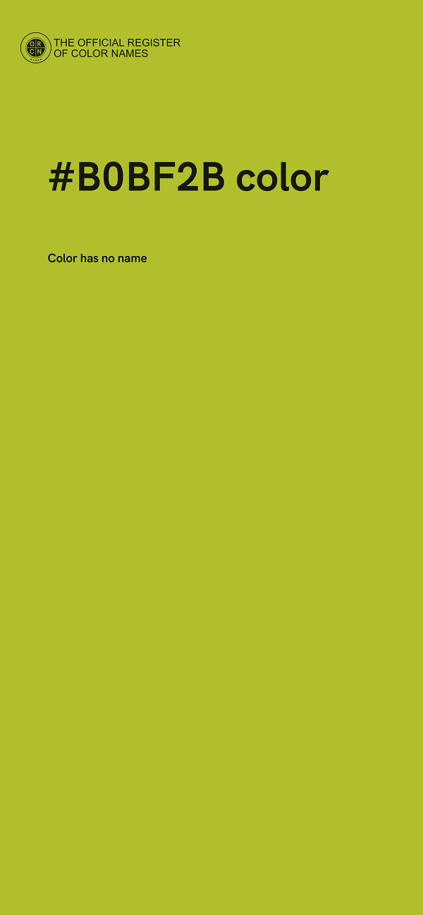 #B0BF2B color image
