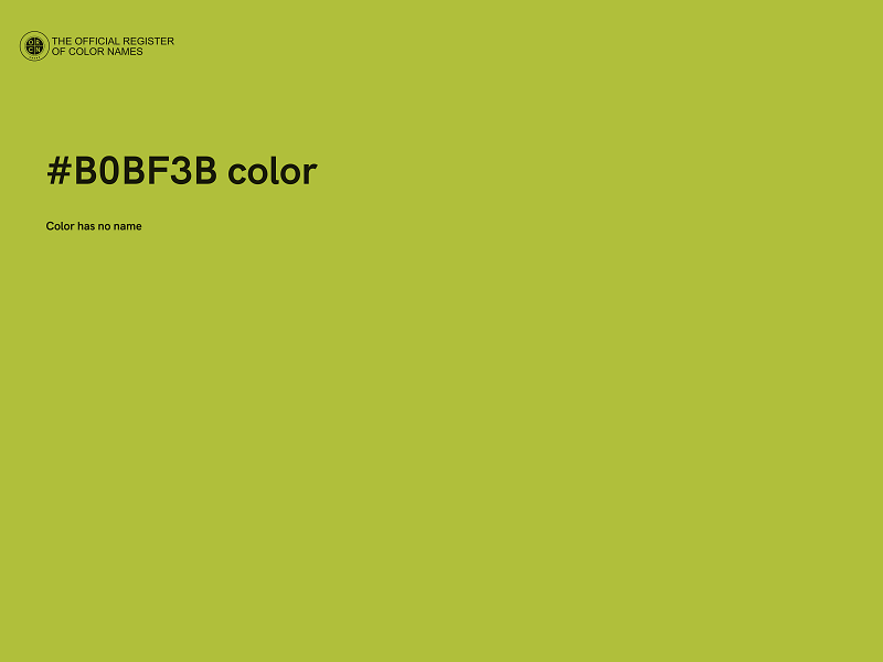 #B0BF3B color image