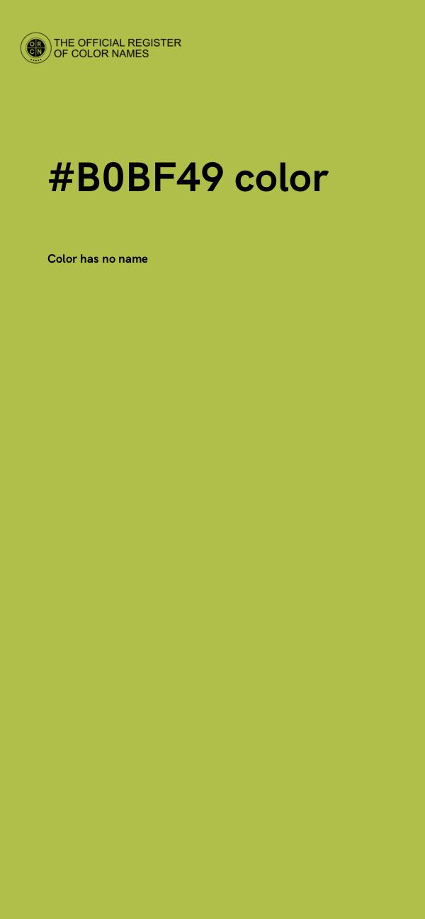 #B0BF49 color image