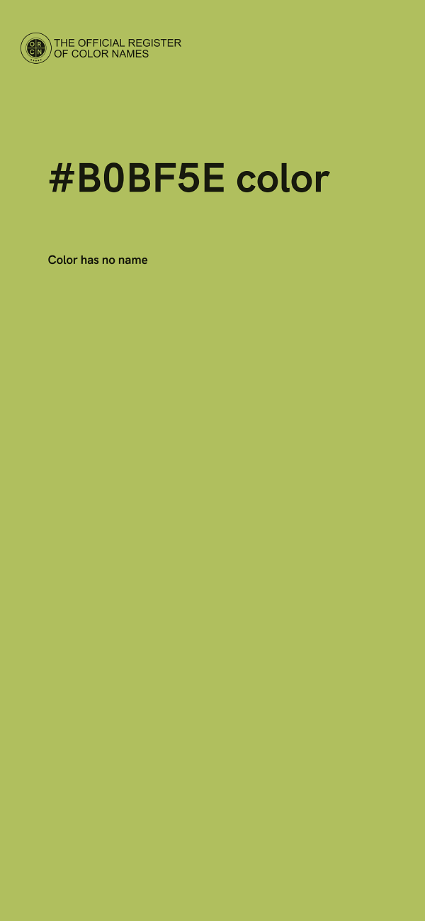 #B0BF5E color image