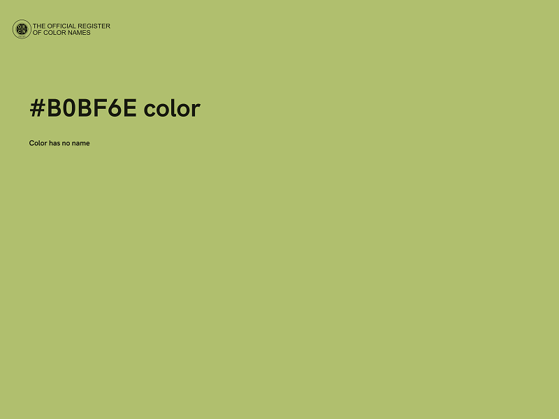 #B0BF6E color image