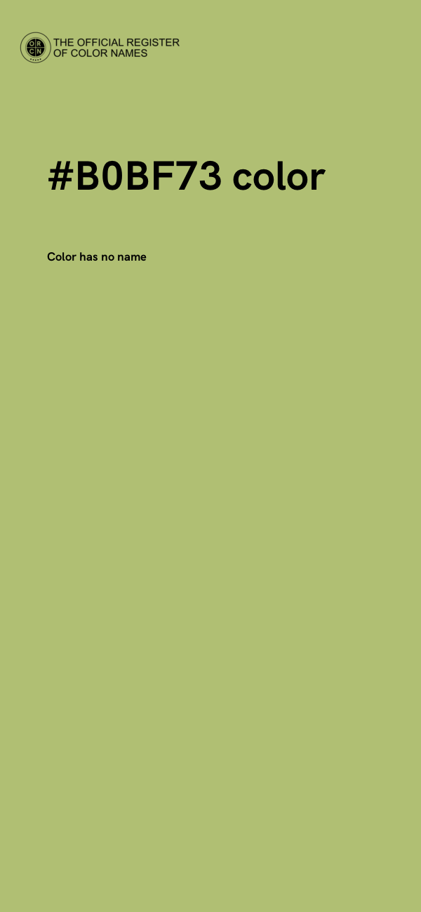 #B0BF73 color image