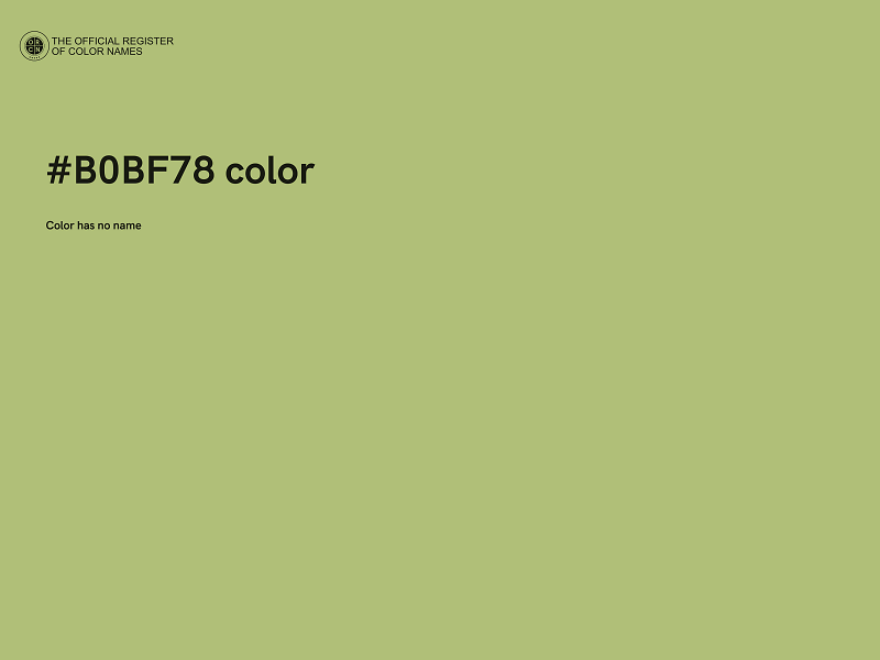 #B0BF78 color image