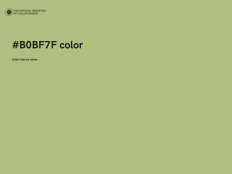 #B0BF7F color image