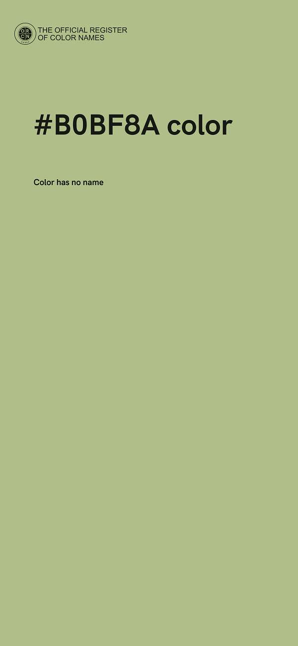 #B0BF8A color image