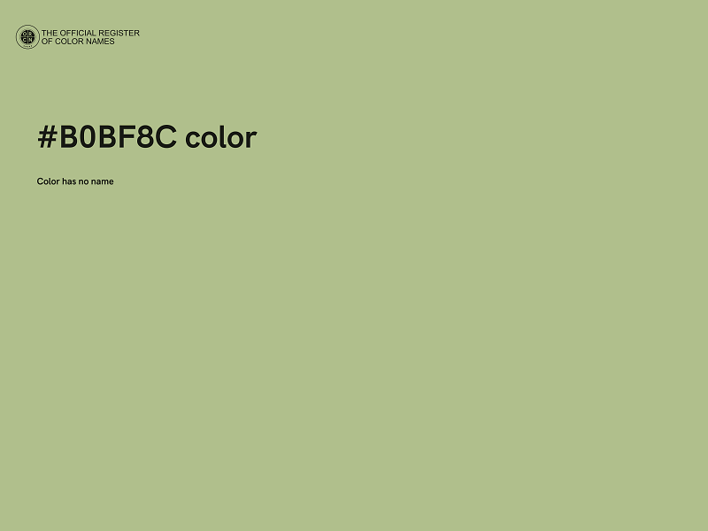 #B0BF8C color image