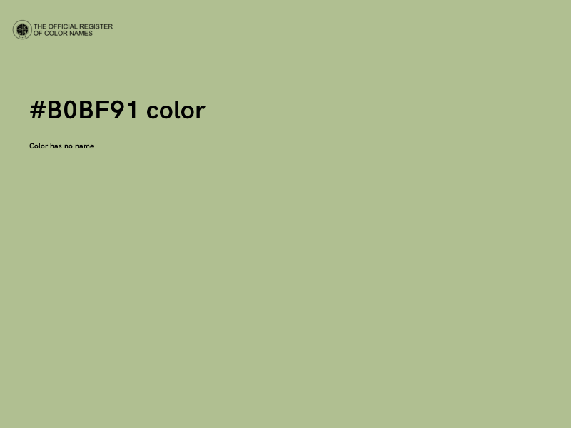 #B0BF91 color image