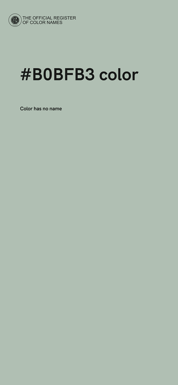 #B0BFB3 color image