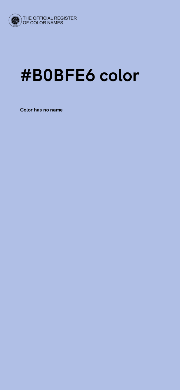 #B0BFE6 color image