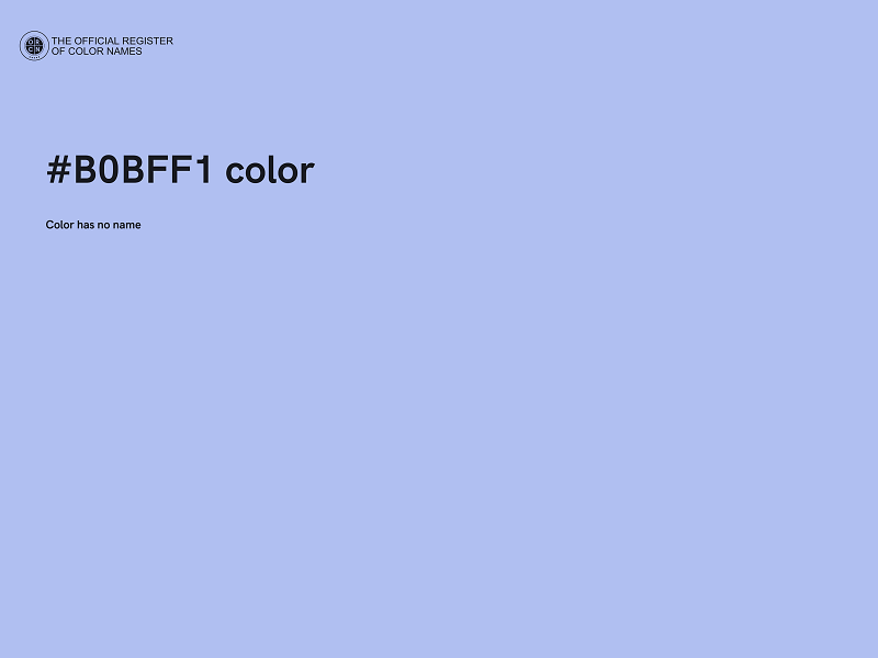 #B0BFF1 color image