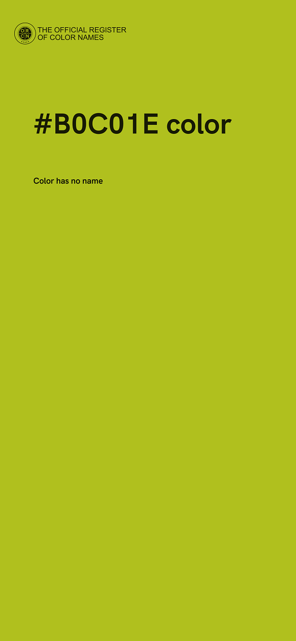 #B0C01E color image