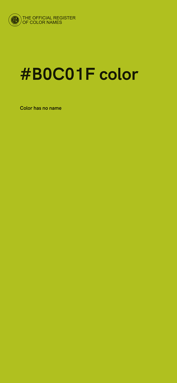 #B0C01F color image