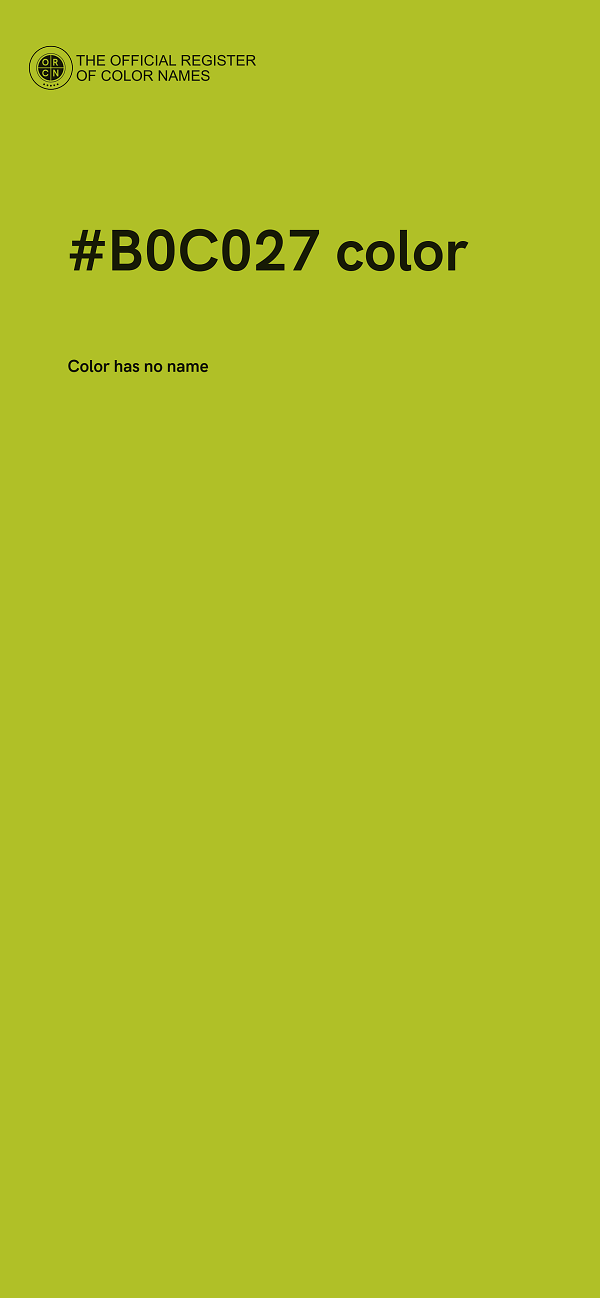 #B0C027 color image