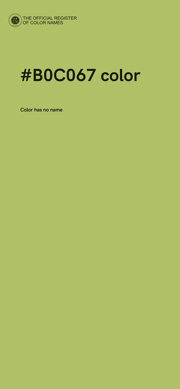 #B0C067 color image