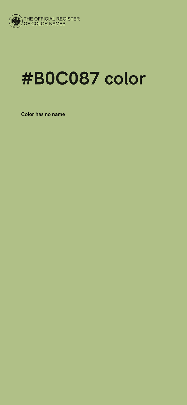 #B0C087 color image