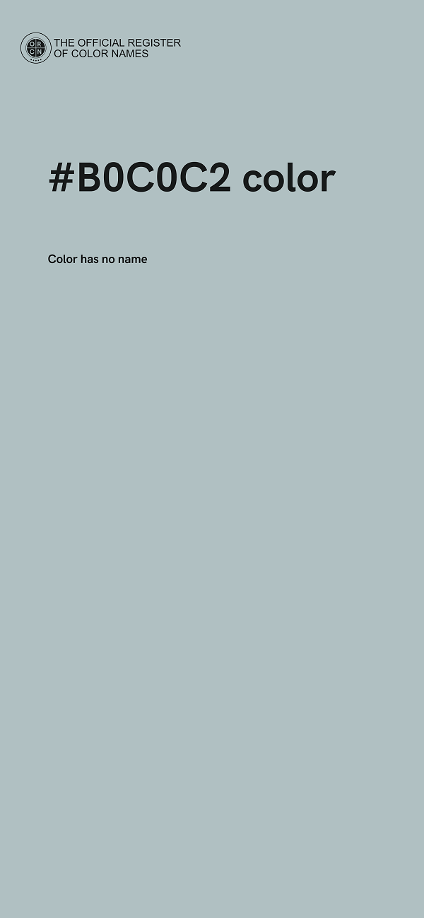 #B0C0C2 color image