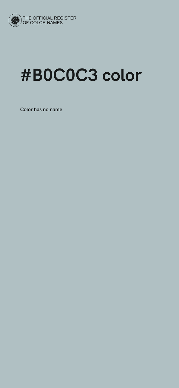 #B0C0C3 color image