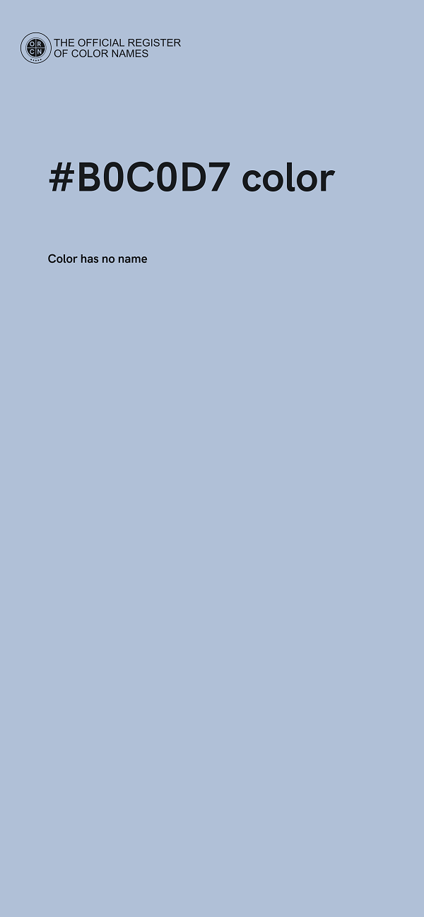 #B0C0D7 color image