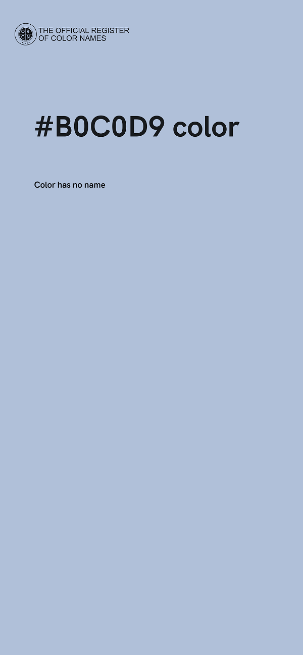 #B0C0D9 color image