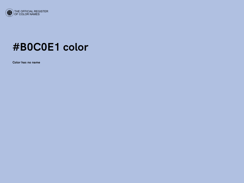 #B0C0E1 color image