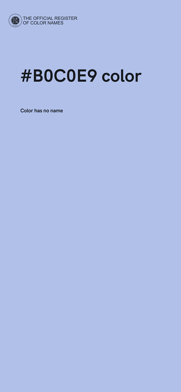 #B0C0E9 color image