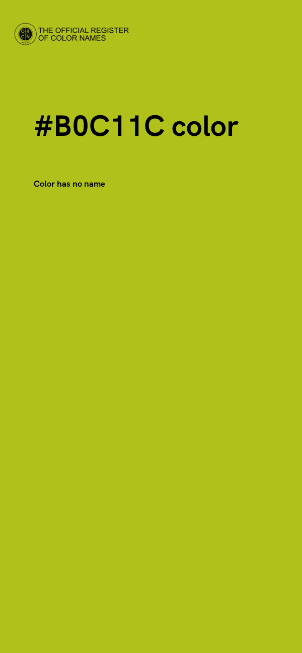 #B0C11C color image