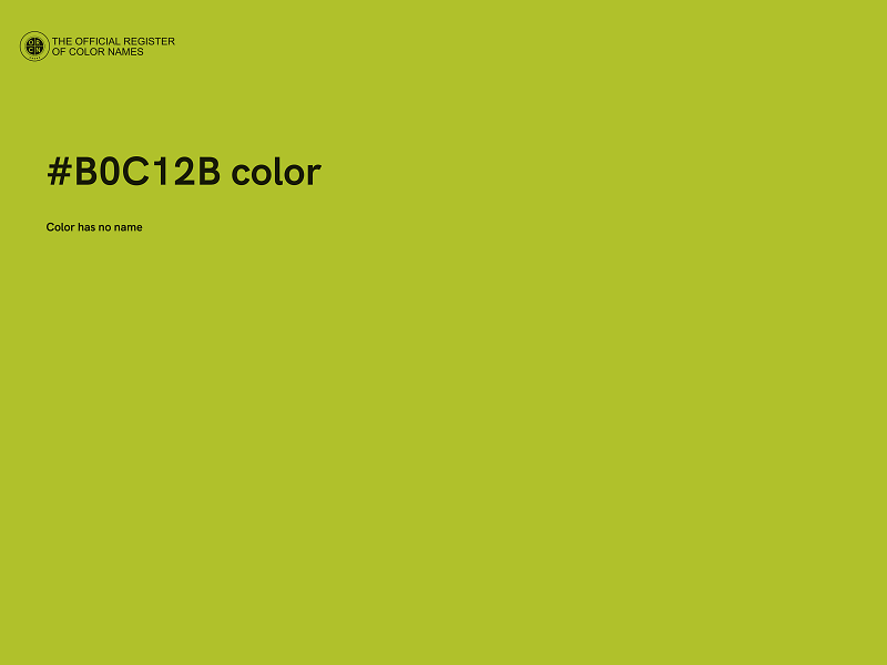 #B0C12B color image