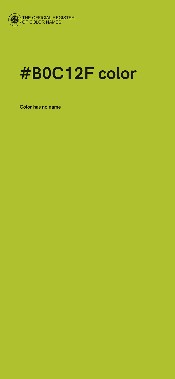 #B0C12F color image
