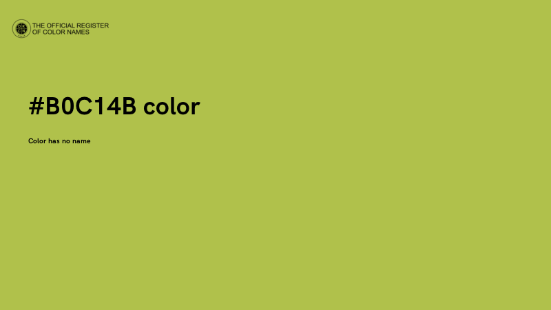 #B0C14B color image