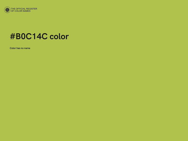 #B0C14C color image