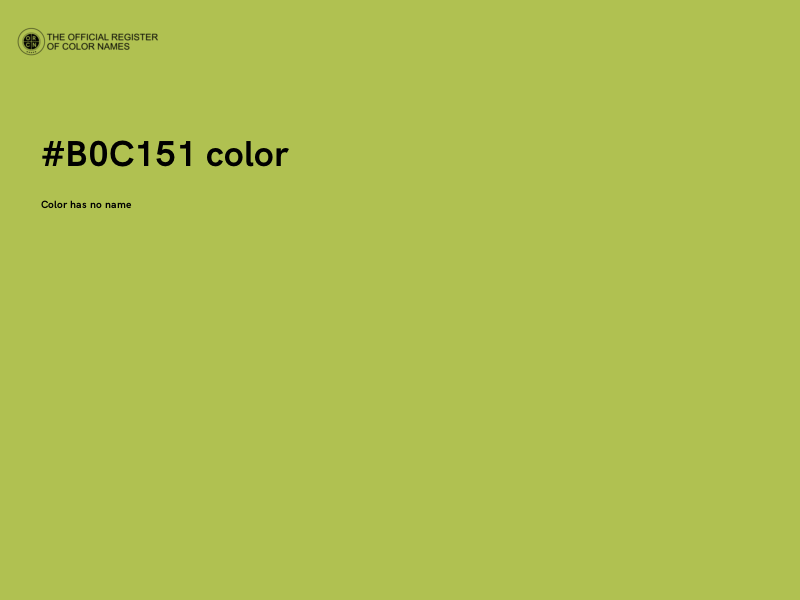 #B0C151 color image
