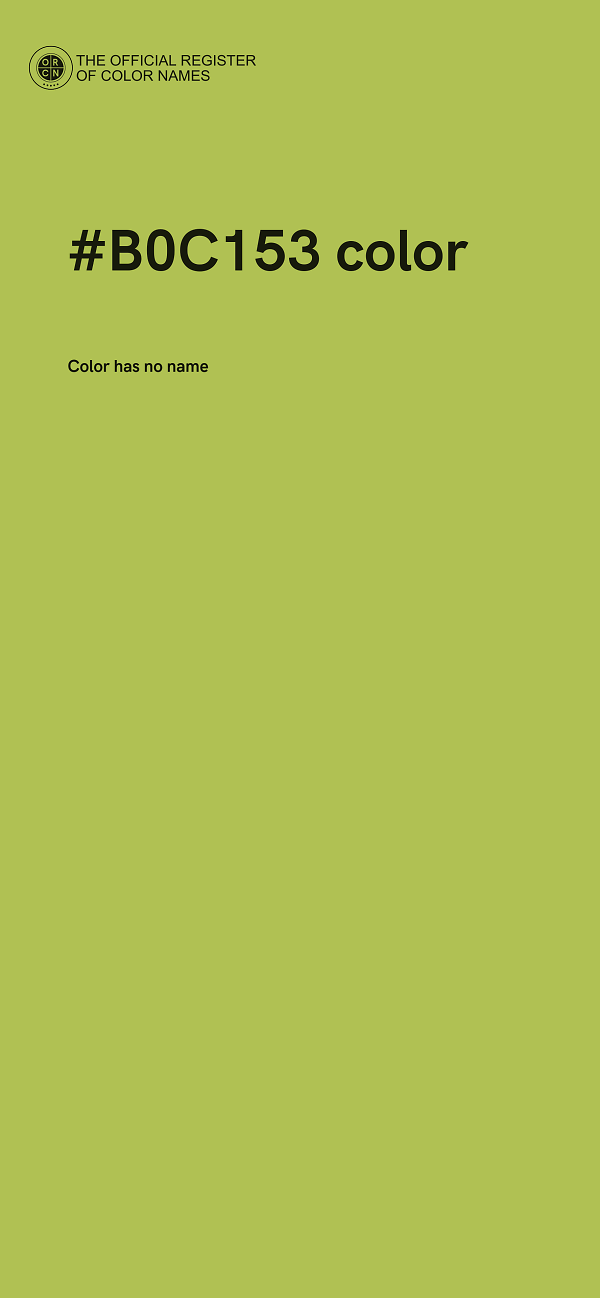 #B0C153 color image