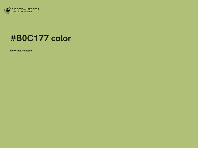 #B0C177 color image