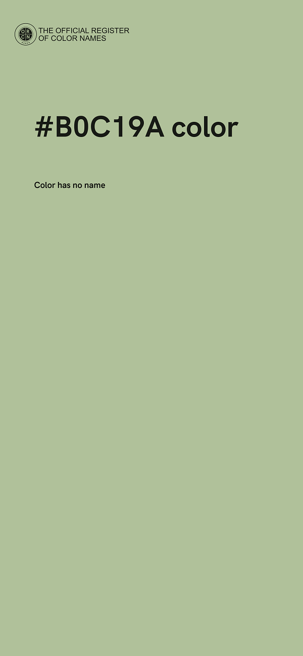#B0C19A color image